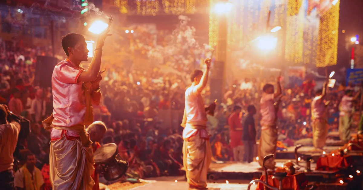 Morning Ganga Aarti in Varanasi