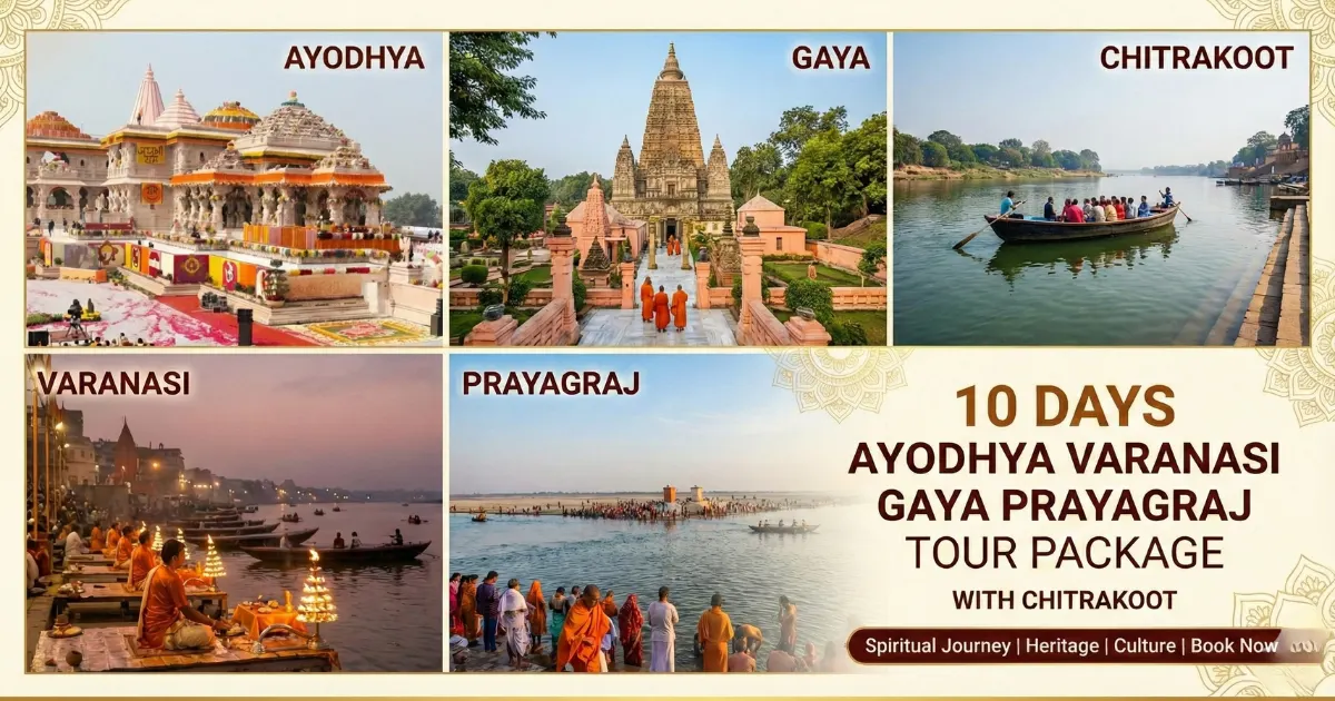 10 Days Ayodhya Varanasi Gaya Prayagraj Tour Package with Chitrakoot