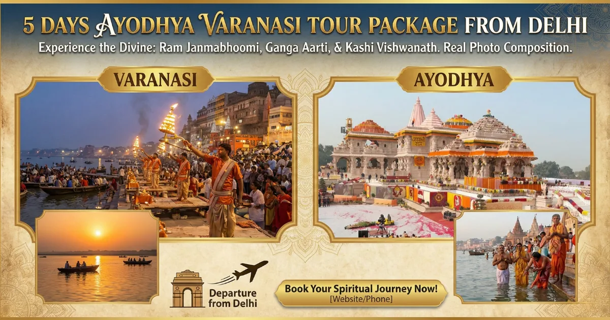 5 Days Ayodhya Varanasi Tour Package from Delhi