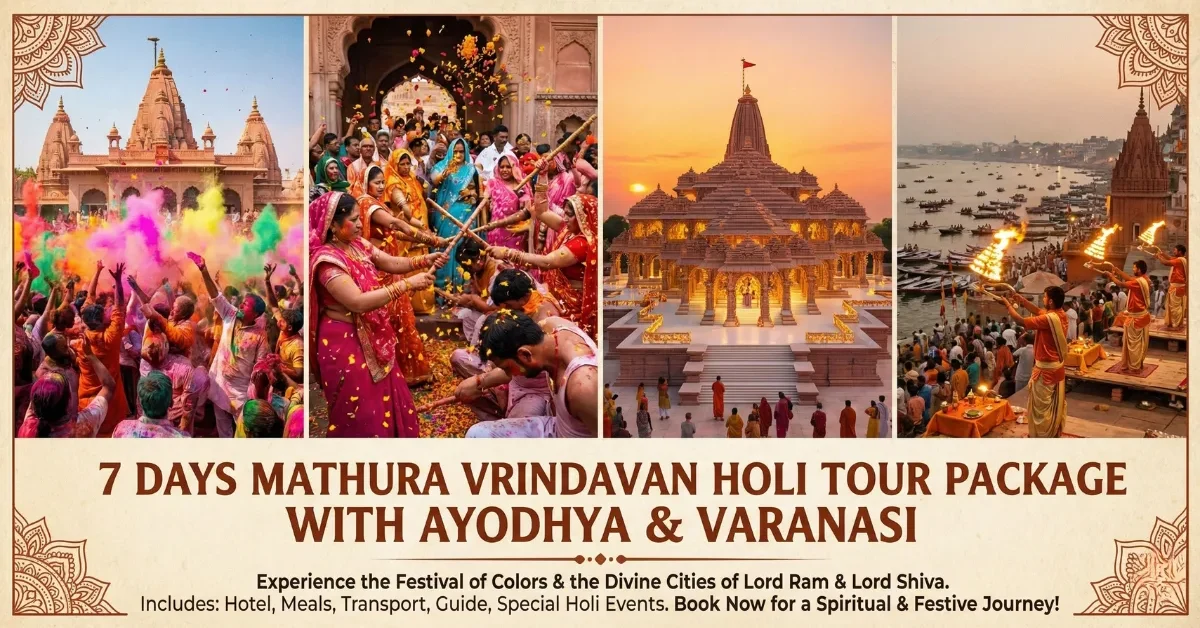 7 Days Mathura Vrindavan Holi Tour Package with Ayodhya & Varanasi (1)